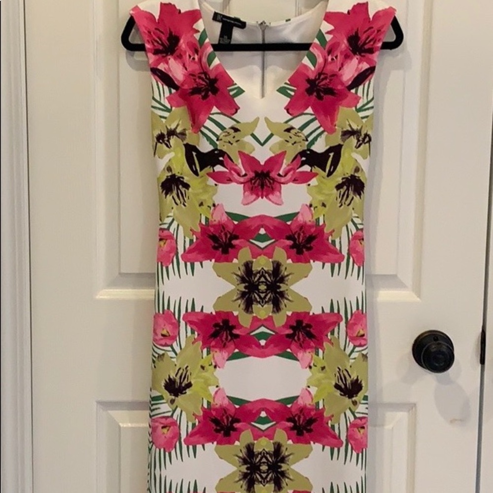 INC Sleeveless Floral Dress